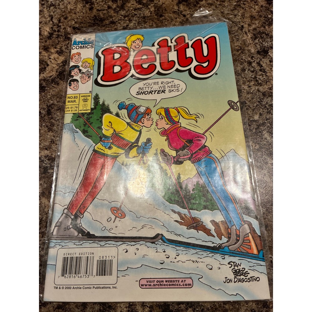 Archie Comics Betty No 83 March 2000 Stan Goldberg Jon DAgostino Direct Edition